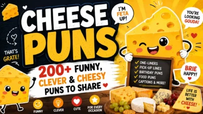 Cheese Puns 🧀😂: 200+ Funny, Clever & Cheesy Puns to Share