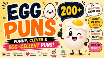 Egg puns with 200+ funny, clever, and egg-cellent jokes for captions and laughs