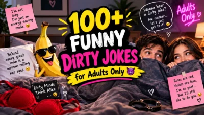 100+ funny dirty jokes for adults with playful romantic humor and cheeky comedy